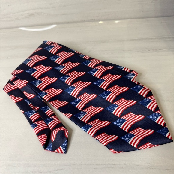 Renee C. Other - Patriotic Tie with American Flag Design